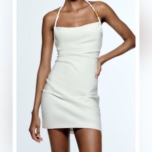 Zara off white mini dress size XS